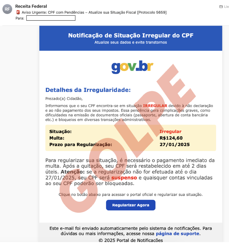 Golpes envolvendo CPF e CNPJ